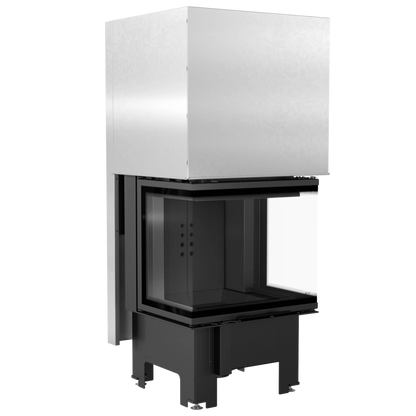 Focar semineu nbc 60 36 trei laturi deschidere verticala samota neagra