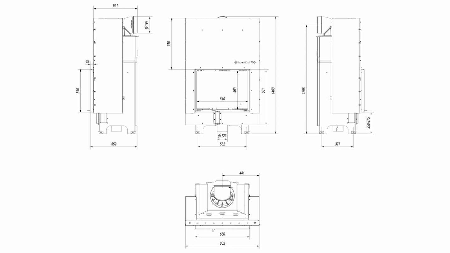 MBZ130 Deschidere Verticala