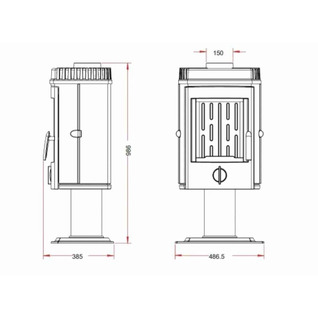 Soba fonta Mesnil 8-12kW