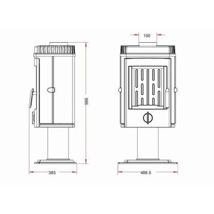 Soba fonta Mesnil 8-12kW