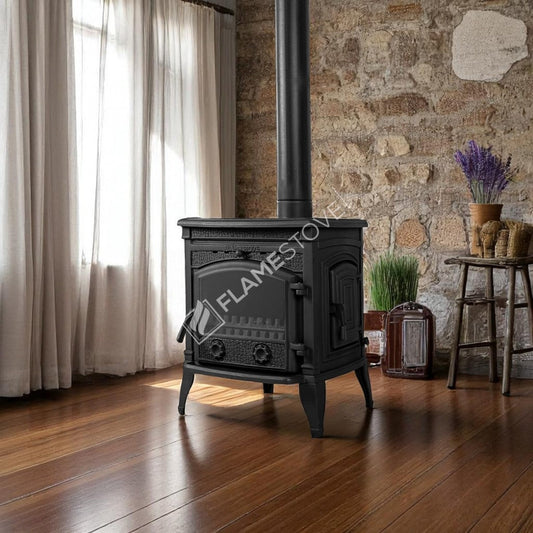 Soba din Fontă FS-16YK "Steaua Nordului" Sirius cu Capac - Eficiență și Durabilitate