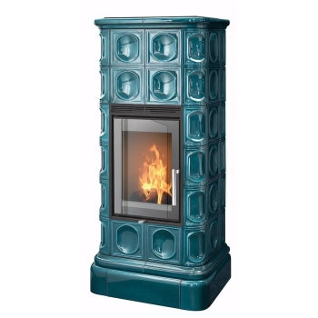 Soba pe lemne cu cahle de teracota ABX - KALEDONIE exclusive L
