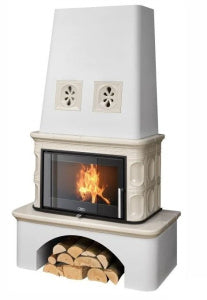 Sobă, semineu centrala cahle teracota ABX - LaponieTVV (10 kW)
