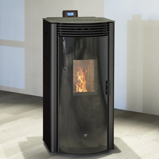 Termosoba peleti DIANA 140 NEGRU - 14.6kw cu autocuratare