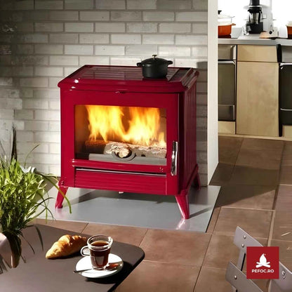 Soba fonta Modena 170 kg, 10-15kW Email - Rosu-OUTLET