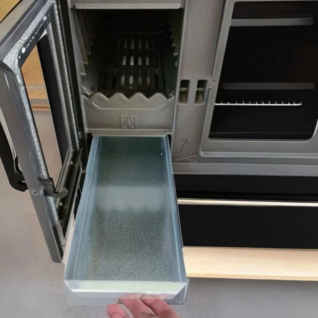 Soba de gatit P85 Negru cu plita si cuptor - 8kW - racord dreapta