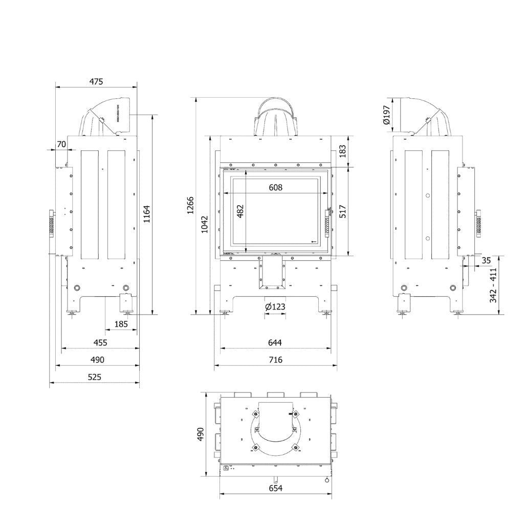 Focar LUCY 12 V2 - samota neagra