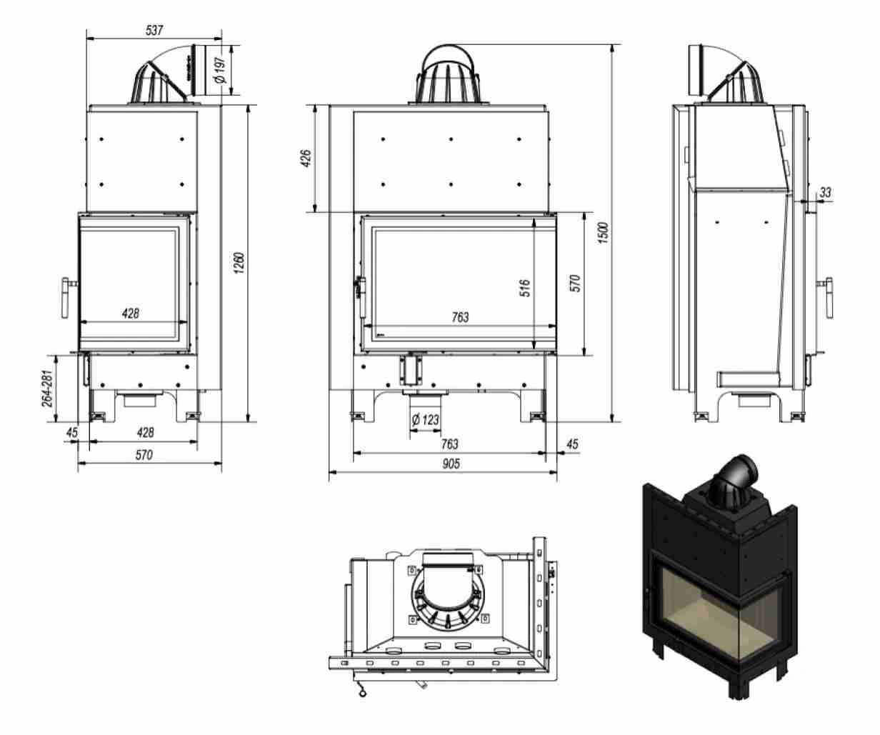 MBA 18-21 kw sticla dreapta