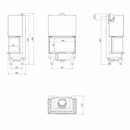 REGNOR 800/400 8kW - Samota neagra