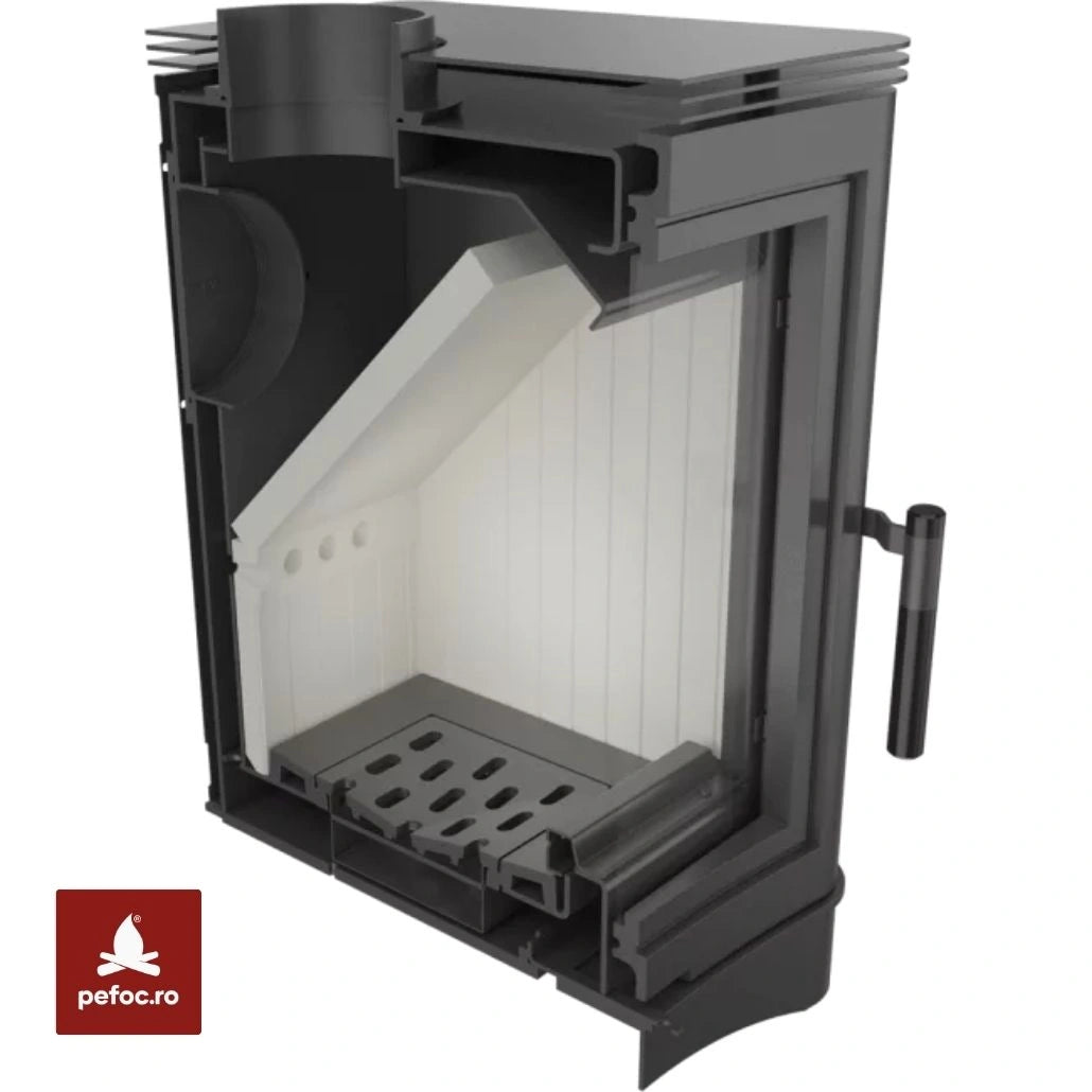 Soba K5 fonta + samota, 7-9 kW