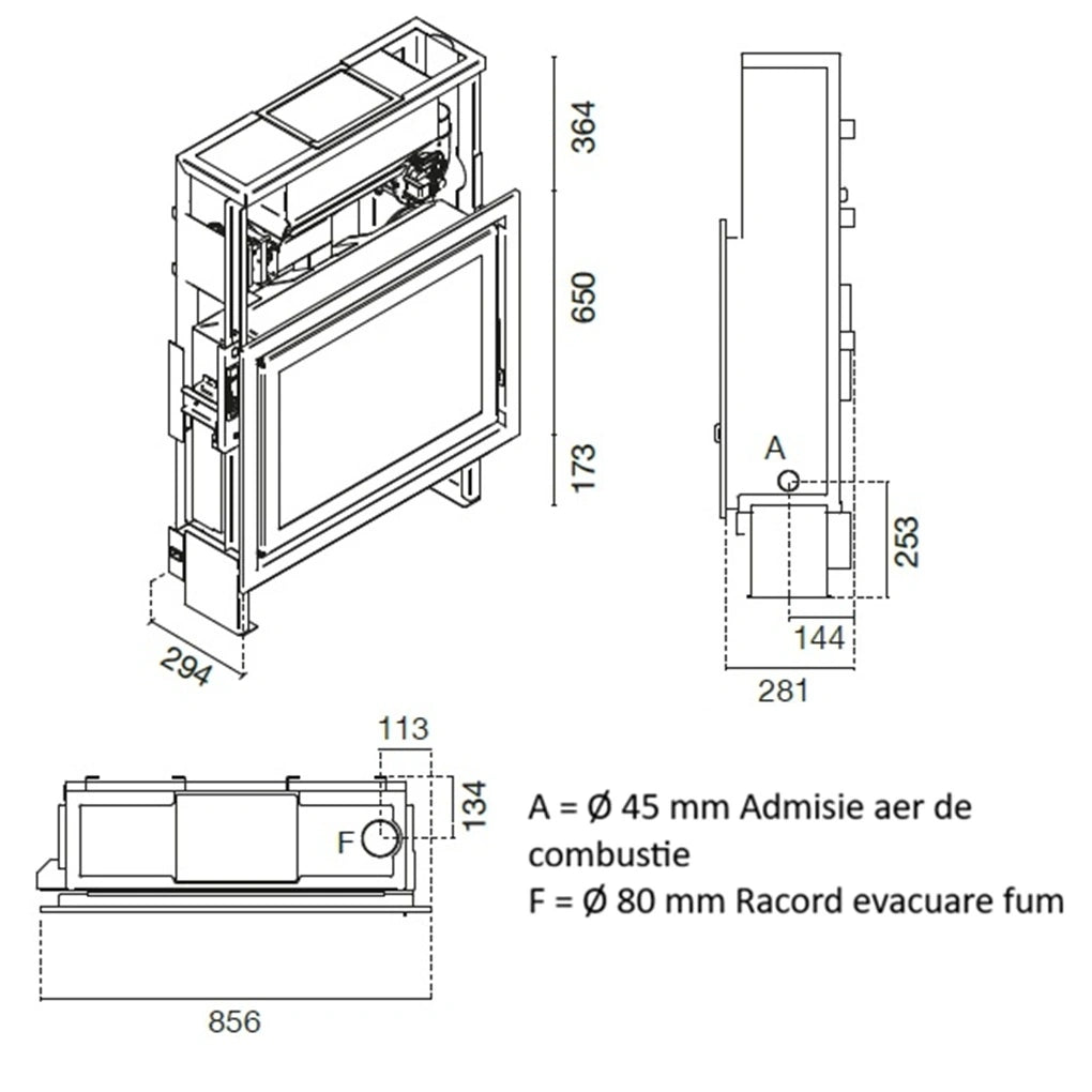 FOCAR MONOBLOC SLIM 3.5-9 KW PELETI WALTER