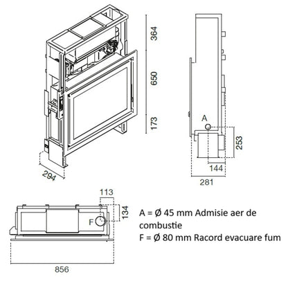FOCAR MONOBLOC SLIM 3.5-9 KW PELETI WALTER