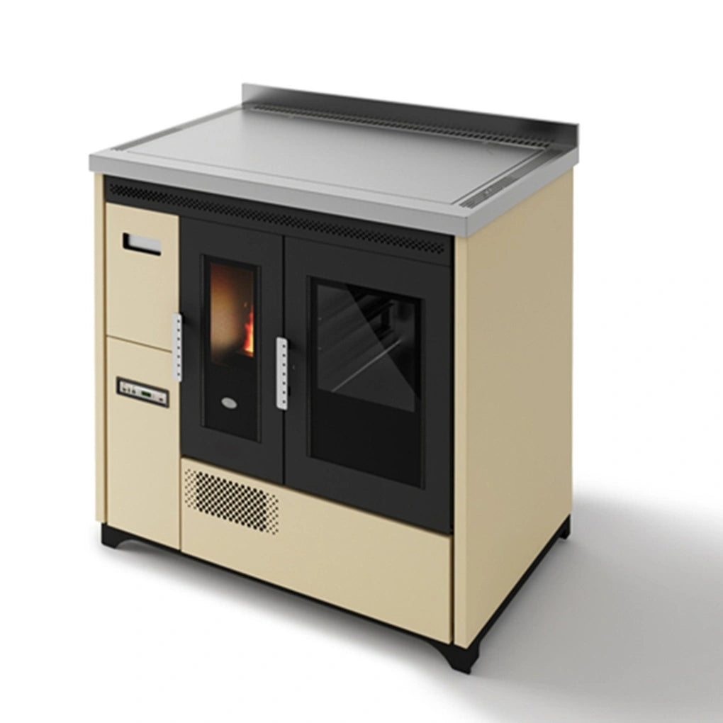 SOBA PE PELETI ENRICA 3.4-9.3 KW - IVORY