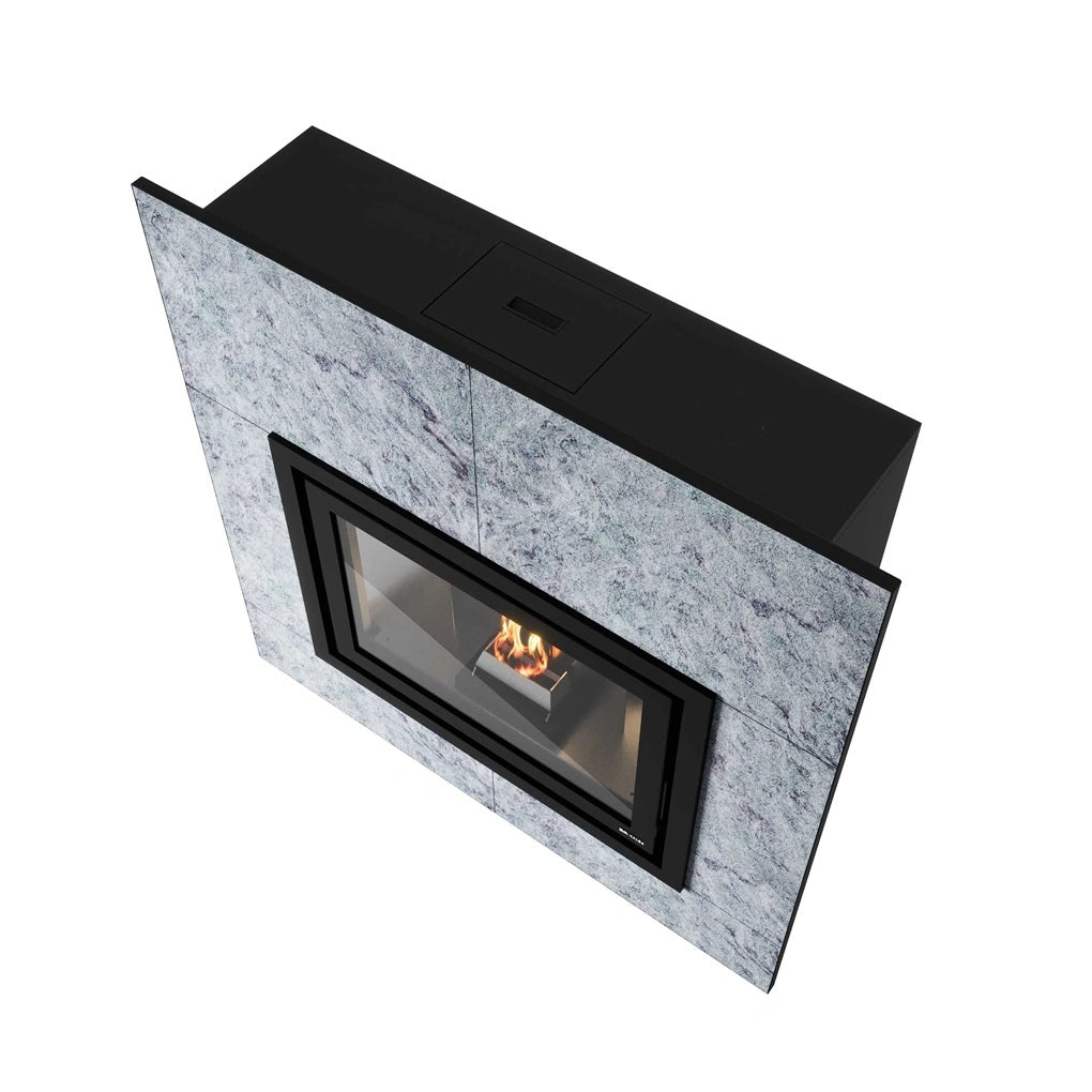 SEMINEU SLIM COMPLET 3.5-9 KW PELETI PIETRO cu piatra naturala