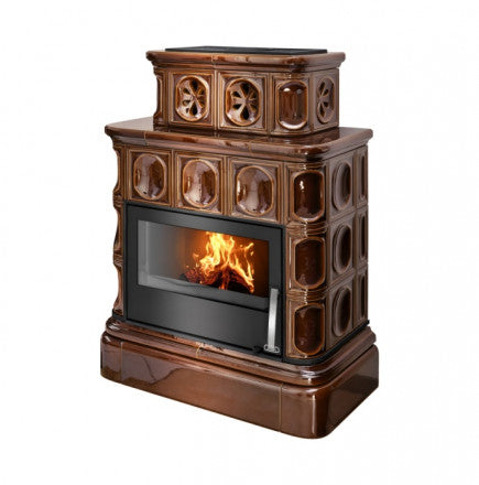 Soba pe lemn cahle teracota ABX - Karelia P OX cu KS