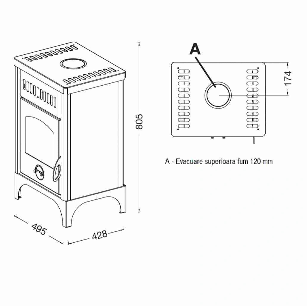 Soba Marta 8.4-9.6kw - Rosso