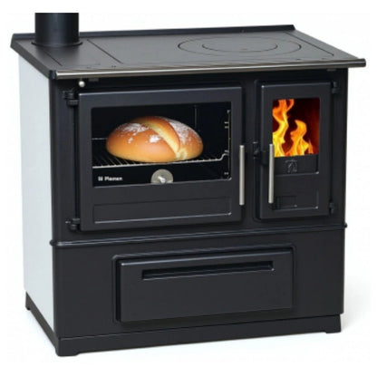 Soba de gatit SL85 Alb cu plita si cuptor - 8kW - racord stanga