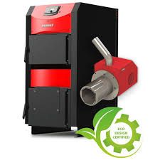 Cazan (centrala) pe peleti/lemn, BURNIT WBS AC PELLET, otel, P.lemn=30kW, P.Peleti=22kW