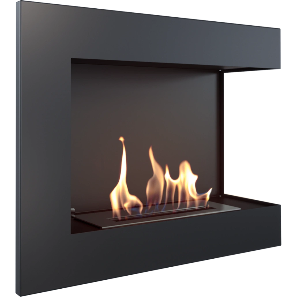 DELTA negru colt dreapta - 60 x 48 x 28 cm