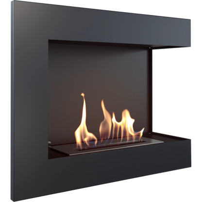 DELTA negru colt dreapta - 60 x 48 x 28 cm