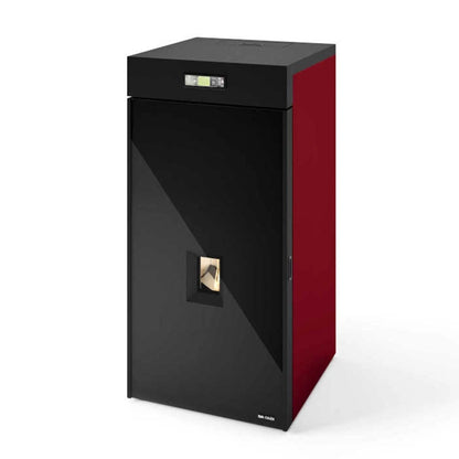 TERMOSEMINEU PE PELETI NEVA 3.5-25.5 KW - ROSU