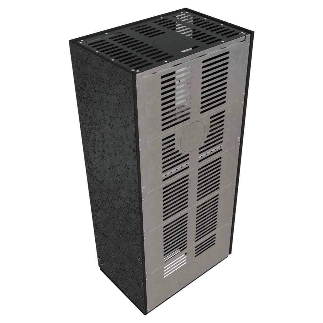 Flotek BOX 8 kW OXIDE NERO Sticla Stanga - Samota Neagra