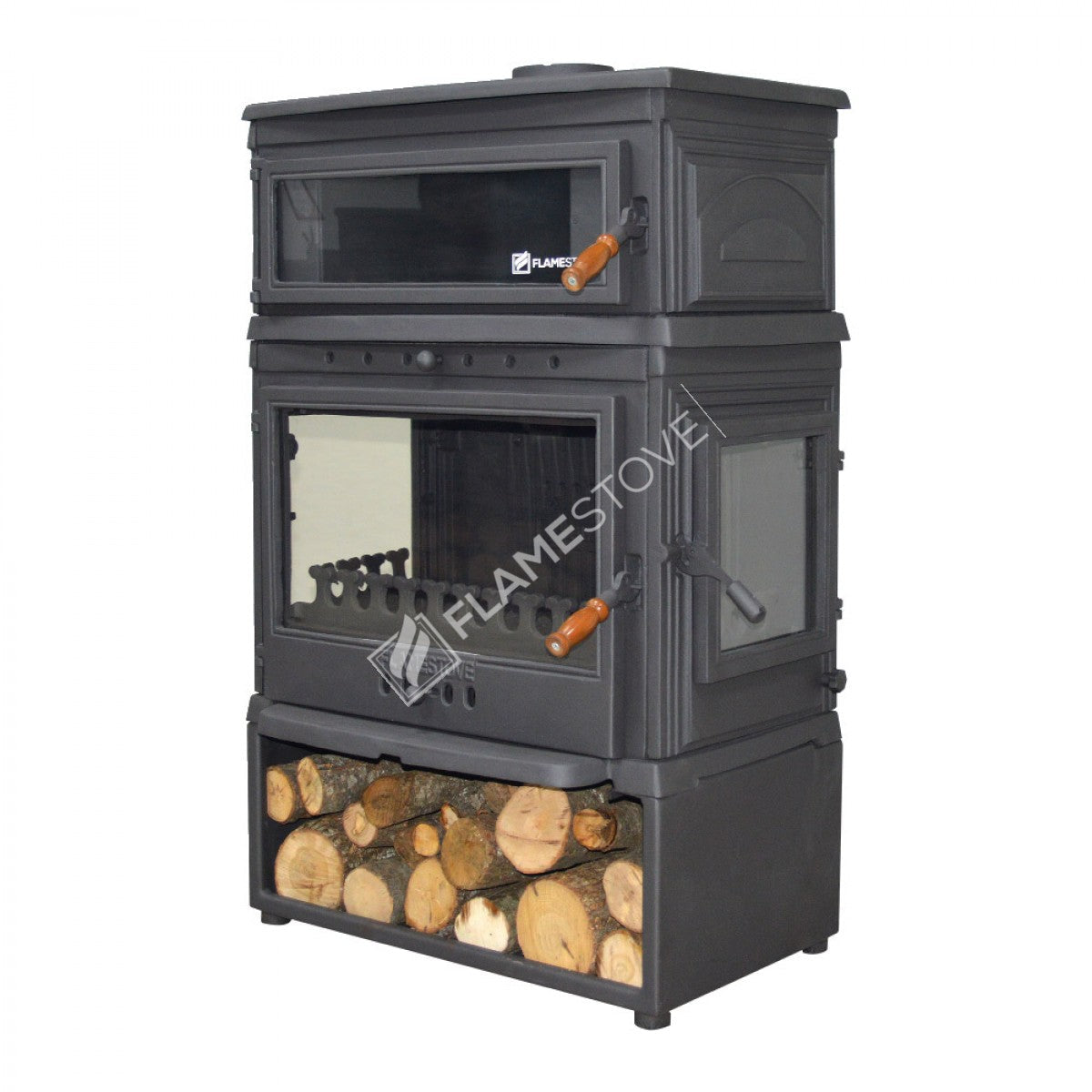 Soba Retro Lux FS-045YKST - Eficiență Înaltă pentru Lemn și Cărbune, Design Elegant