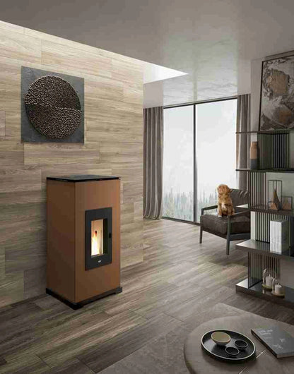 Sobă Peleți 11KW - AC11 ASPECT CORTEN CONVECTIE NATURALA