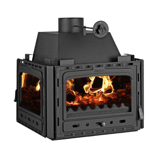 Șemineu pe lemne Prity 3C, 16 kW