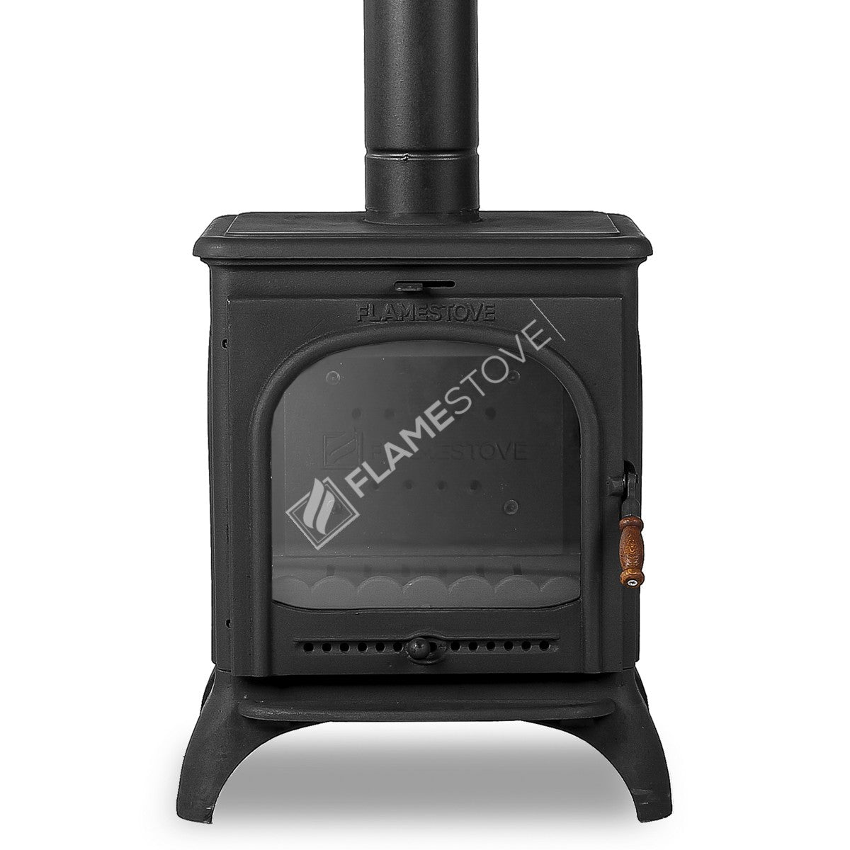 Sobă de Lux cu Lemne și Cărbuni FS-022 Modena - Eficiență 8 kW cu Sticlă Schott Robax și Design cu 3 Panouri