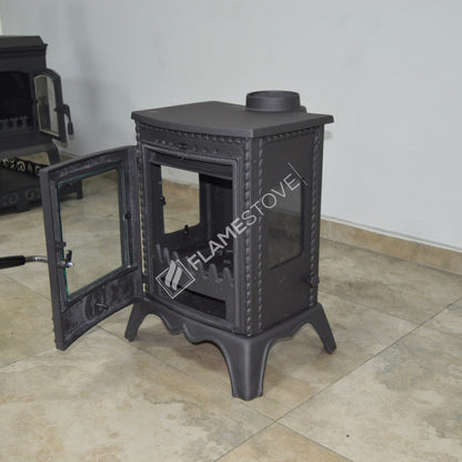 FS-052 Minor Lux Sobă LEMN  CU 3 STICLE