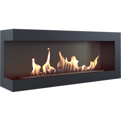 DELTA negru colt stanga - 120 x 48 x 28 cm