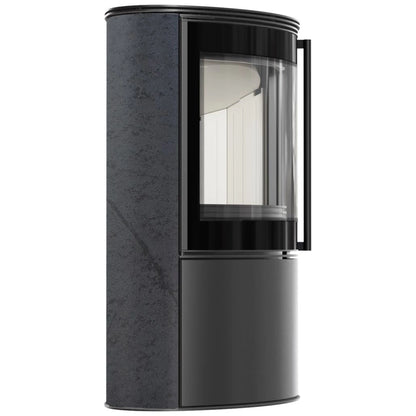 Soba Bjorn 7kW ceramica Grafite Satin cu capac otel