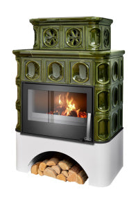 Sobă, semineu centrala cahle teracota ABX - Karelie TVV (10,5 kW)
