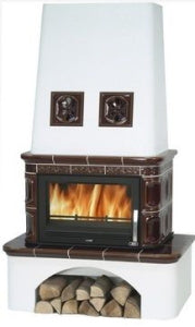 Sobă, semineu centrala cahle teracota ABX - LaponieTVV (10 kW)