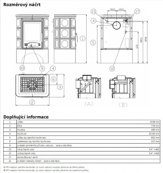 ABX MARINA KP I cu schimbător de apă caldă 6,9 kW, verde