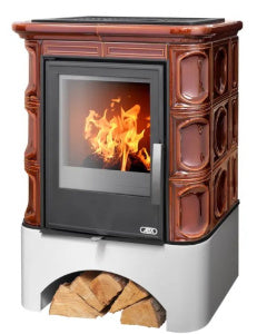 Soba centrala, cahle de teracota ABX MARINA KP I  6,9 kW