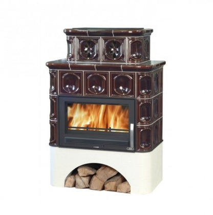 Sobă, semineu centrala cahle teracota ABX - Karelie TVV (10,5 kW)