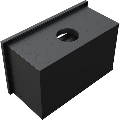 Focar șemineu Hitze AK95 cu ventilator, oțel samota neagra, 14-16.5kW