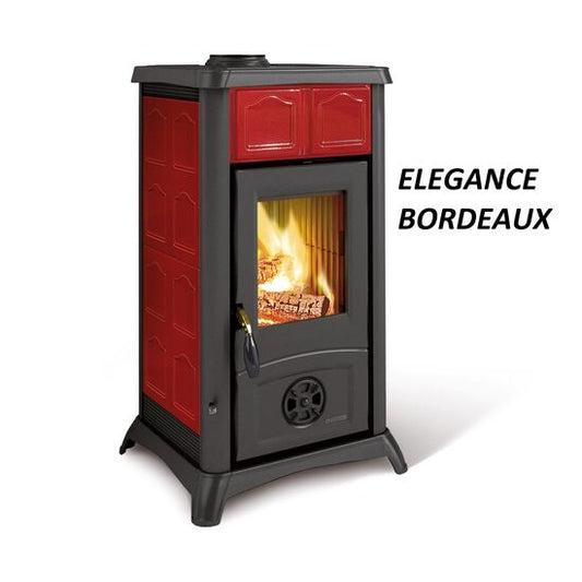 SOBĂ PE LEMNE NORDICA GEMMA Elegance Bordeaux