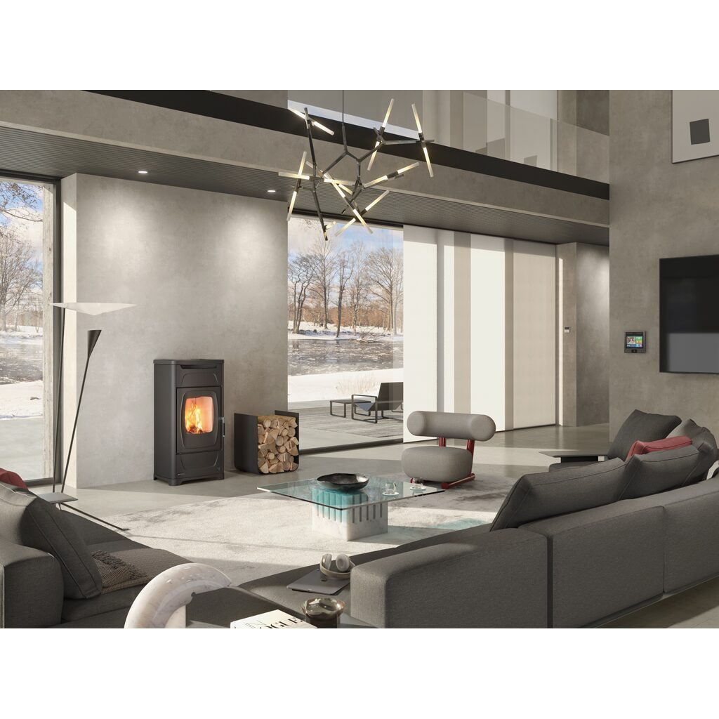 SOBĂ PE LEMNE NORDICA LARISSA - CU SISTEM AUTOMAT