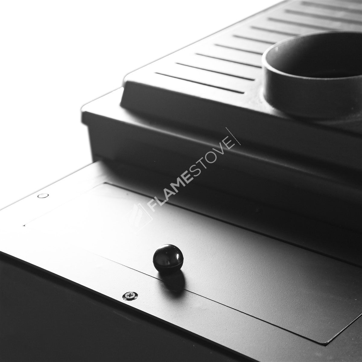 FS-214 Lux Gourmet Pellet Stove | 12 kW High Efficiency, 3-Sided Schott Robax Glass, Chrome Combustion Chamber