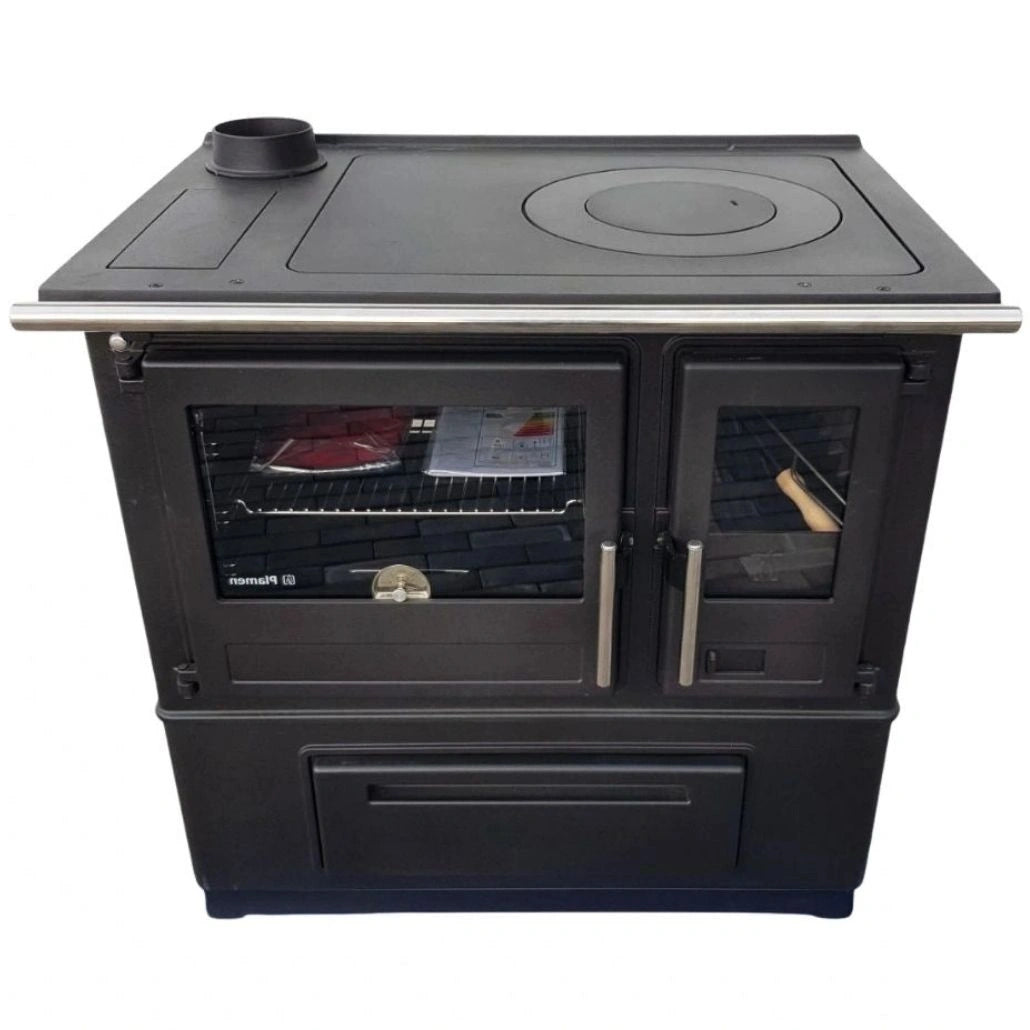 Soba de gatit SL85 negru cu plita si cuptor - 8kW - racord stanga