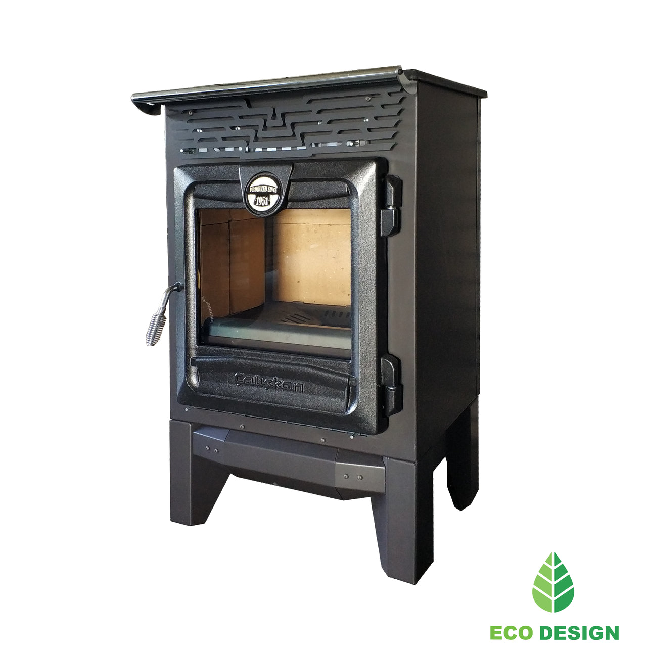 Sobă de Cămin 315 kW cu Racord 130mm și Sticlă Ceramică Rezistentă la Șoc Termic