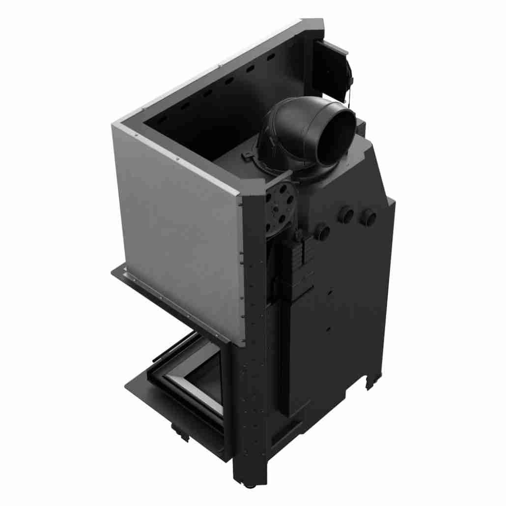 MBA 18-21 kw sticla dreapta + deschidere verticala - samota neagra