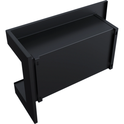 DELTA negru colt dreapta - 70 x 48 x 28 cm