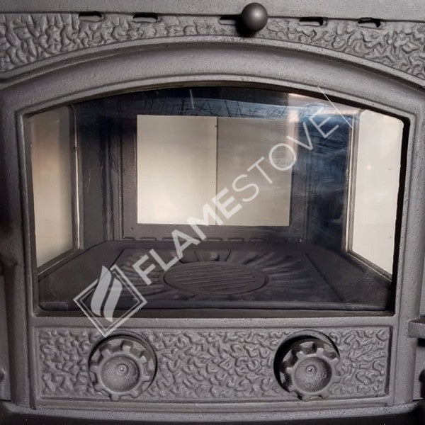 FS-012 Sirius Maxi Cazan din Fontă - Eficiență Termică Ridicată, Sticlă Schott Robax, Sistem de Aerisire Posterior, 15 kW