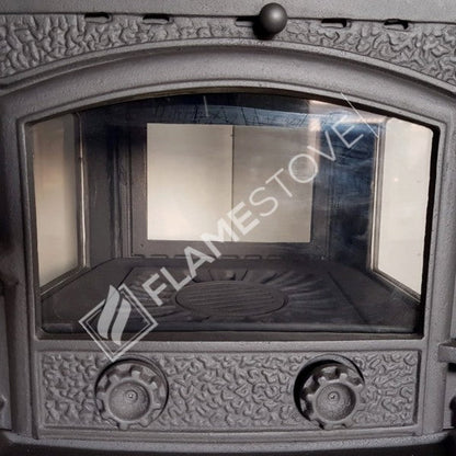 FS-012 Sirius Maxi Cazan din Fontă - Eficiență Termică Ridicată, Sticlă Schott Robax, Sistem de Aerisire Posterior, 15 kW