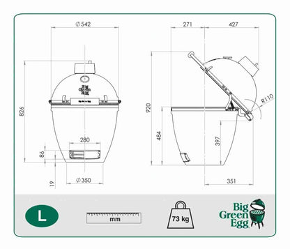 Kamado Ceramic Big Green Egg