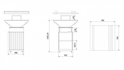 GRATAR QUADRUM 77CM SD
